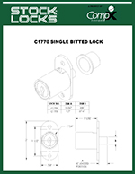 Cabinet sliding door lock – C1770 thumbnail image