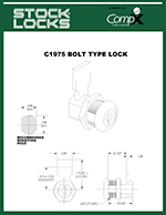 Drawer lock 21/32″ – C1975 thumbnail image
