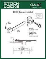 Sliding glass door lock – C380SG-14A thumbnail image