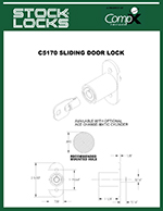 ACE II Cabinet sliding door lock – C5170 thumbnail image