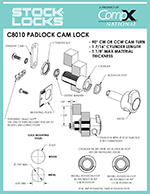Padlock cam lock – C8010 thumbnail image