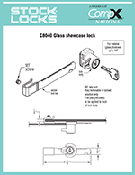 Glass showcase lock – C8040 thumbnail image