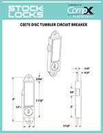 Disc tumbler cam lock – C8070 thumbnail image