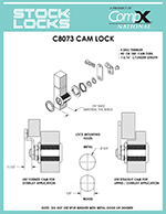 Disc tumbler cam lock, 1-3/16″ – C8073 thumbnail image