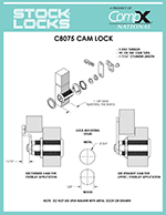 Disc tumbler cam lock, 1-7/16″ – C8075 thumbnail image