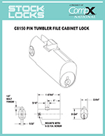 File cabinet lock – C8150 thumbnail image