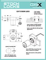 BHMA Certified Grade 2 Pin tumbler door lock, 7/8″ – C8173 thumbnail image