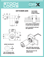 BHMA Certified Grade 2 Pin tumbler door lock, 1-3/8″ – C8175 thumbnail image