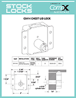 Chest lid lock – C8414 thumbnail image