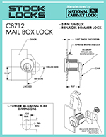 Mailbox lock – C8712 thumbnail image