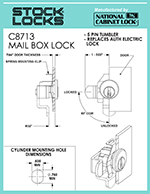 Mailbox lock – C8713 thumbnail image