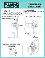 Mailbox lock – C8714 thumbnail image