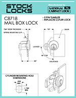 Mailbox lock – C8718 thumbnail image