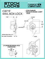 Mailbox lock – C8719 thumbnail image