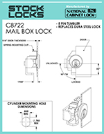 Mailbox lock – C8722 thumbnail image