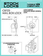 Mailbox lock – C8723 thumbnail image