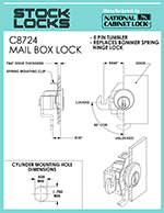 Mailbox lock – C8724 thumbnail image