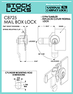 Mailbox lock – C8725 thumbnail image