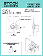 Mailbox lock – C8726 thumbnail image