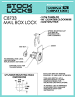 Mailbox lock – C8733 thumbnail image