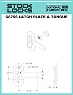Three point latch plate – C8756 thumbnail image
