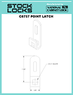 Single point latch plate – C8757 thumbnail image