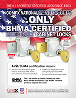 BHMA Certified Grade 2 Pin tumbler door lock, 1-1/8″ – C8174 thumbnail image