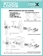 OLYMPUS LOCK - 400SD - Sliding Door Plunger Lock - 7/8 Inch Thickness
