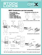 DualAxess Keyless combination lock, 1-3/8″ cylinder – D8031 thumbnail image