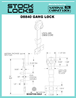 Gang lock housing assembly – D8840 thumbnail image