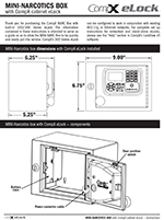 Narcotics box – small – with CompX eLock 300 series cabinet – Wifi ready, proximity card reader + keypad – WS-PRKP-NARC-SM thumbnail image