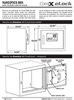 Narcotics box with CompX eLock 300 series cabinet – Wifi ready, proximity card reader + keypad – WS-PRKP-NARC thumbnail image