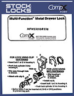 Drawer lock, insertable bolt – MFW23010 thumbnail image