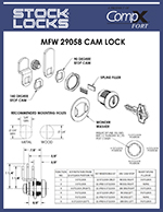 Cam lock, double bit, 5/8″ – MFW29058 thumbnail image