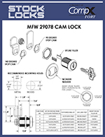 Cam lock, double bit, 7/8″ – MFW29078 thumbnail image