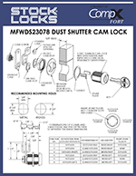 Cam lock, dust shutter, 7/8″ – MFWDS23078 thumbnail image