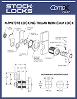 Locking thumb turn 7/8 – MFWLT078 thumbnail image