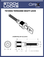 GEM Tubular threaded shaft lock – TS1058U thumbnail image
